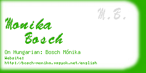 monika bosch business card